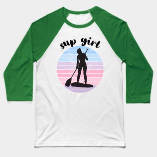 sup girl paddleboarding Baseball T-Shirt